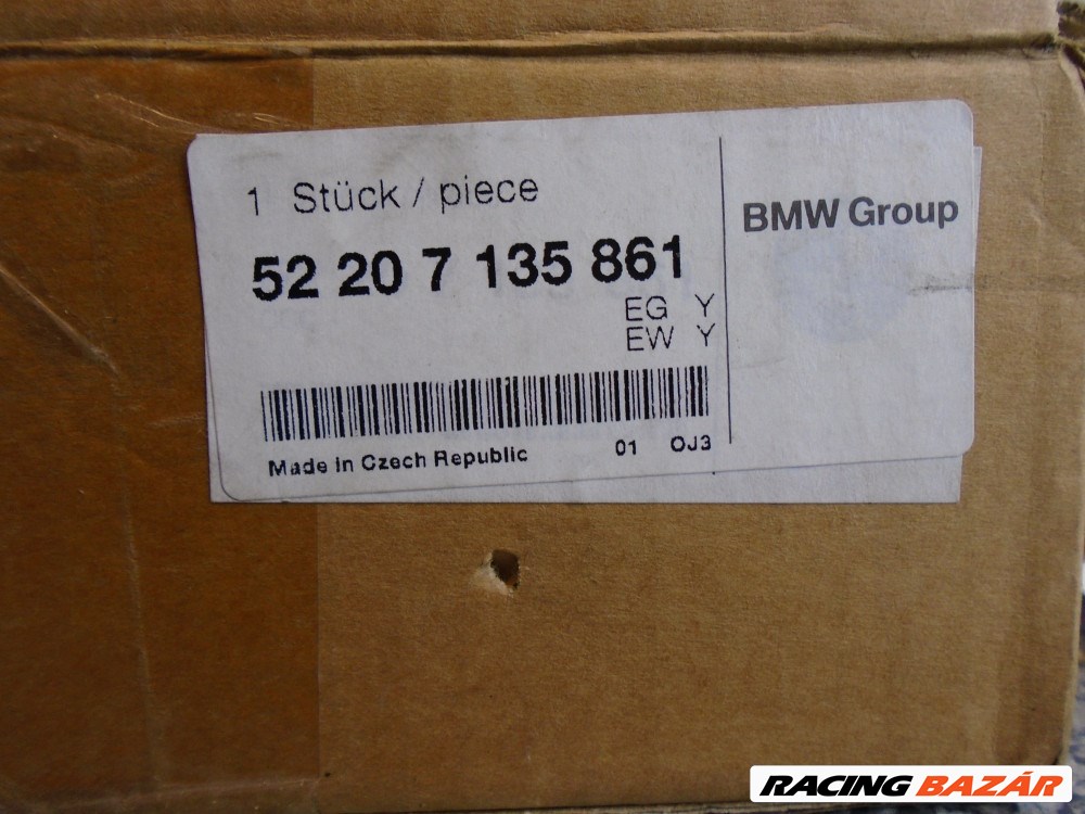 [GYÁRI ÚJ] BMW 5-ös sorozat / E60  Hátsó pohártartó fedél (szürke)  5. kép